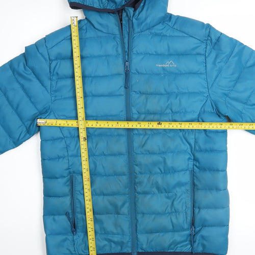 Freedom Trail Boys Blue 11-12 Years Hooded Puffer Jacket