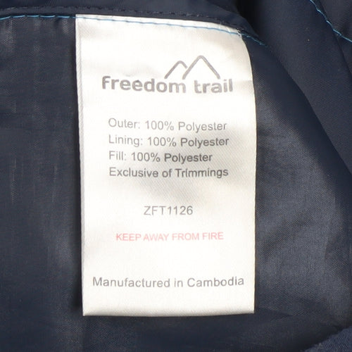 Freedom Trail Boys Blue 11-12 Years Hooded Puffer Jacket