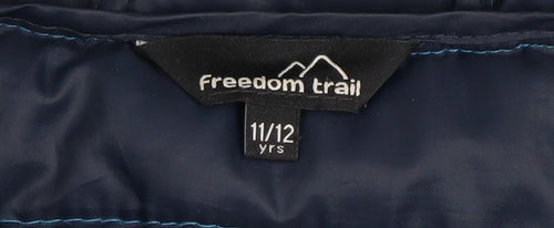 Freedom Trail Boys Blue 11-12 Years Hooded Puffer Jacket