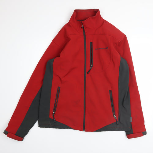 Free Country Men’s Red Soft Shell Windproof Jacket Size M