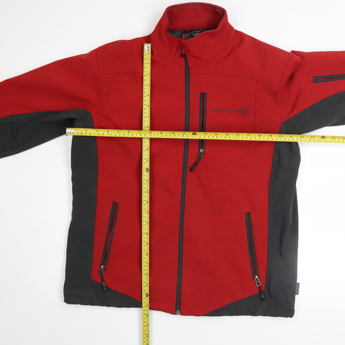 Free Country Men’s Red Soft Shell Windproof Jacket Size M