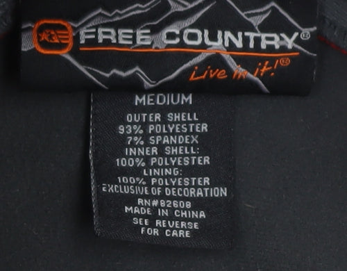 Free Country Men’s Red Soft Shell Windproof Jacket Size M