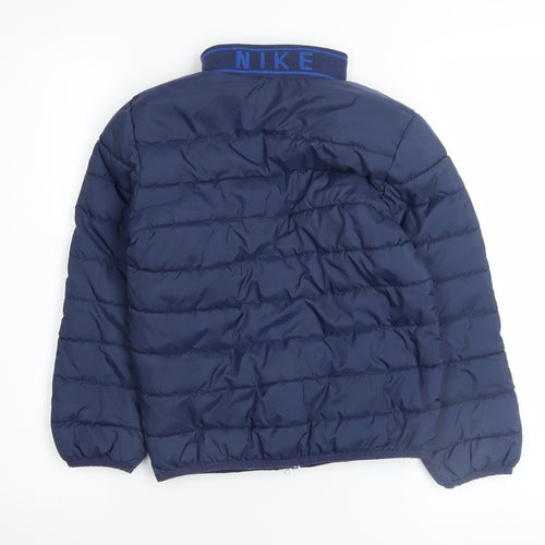 Nike Boys Blue 6-7 Years Puffer Jacket Lightweight Winter Coat