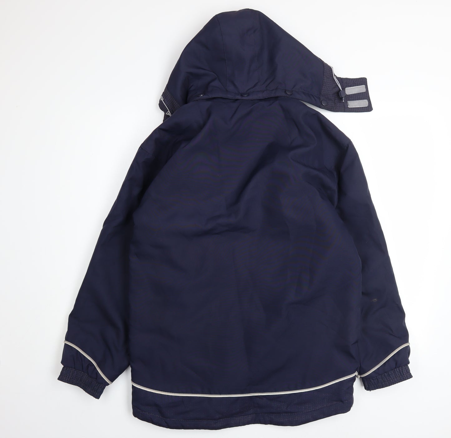 Le Coq Sportif Boys Blue Hooded Puffer Jacket 16 Years Winter Waterproof