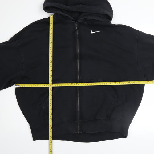 Nike Men's Black Full Zip Hoodie Size S Fleece Sweatshirt