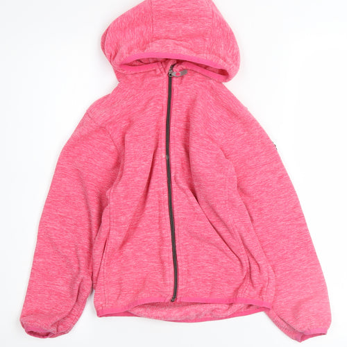 Killtec Girls Pink Full Zip Fleece Hoodie 7-8 Years