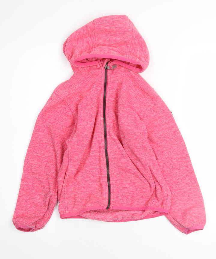 Killtec Girls Pink Full Zip Fleece Hoodie 7-8 Years