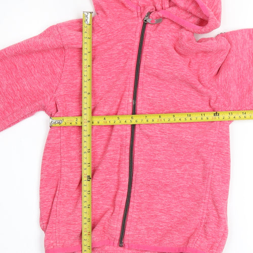 Killtec Girls Pink Full Zip Fleece Hoodie 7-8 Years