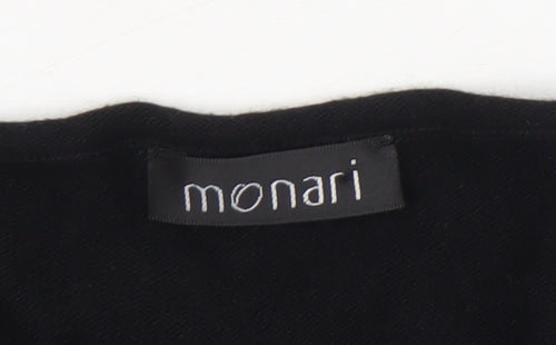 Monari Women’s Black Colourblock Shift Dress Size 18