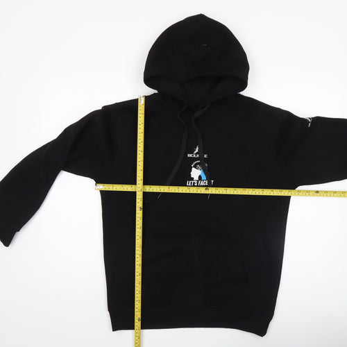 Bourke Men's Black Pullover Hoodie Medium Graphic Sports Sweatshirt