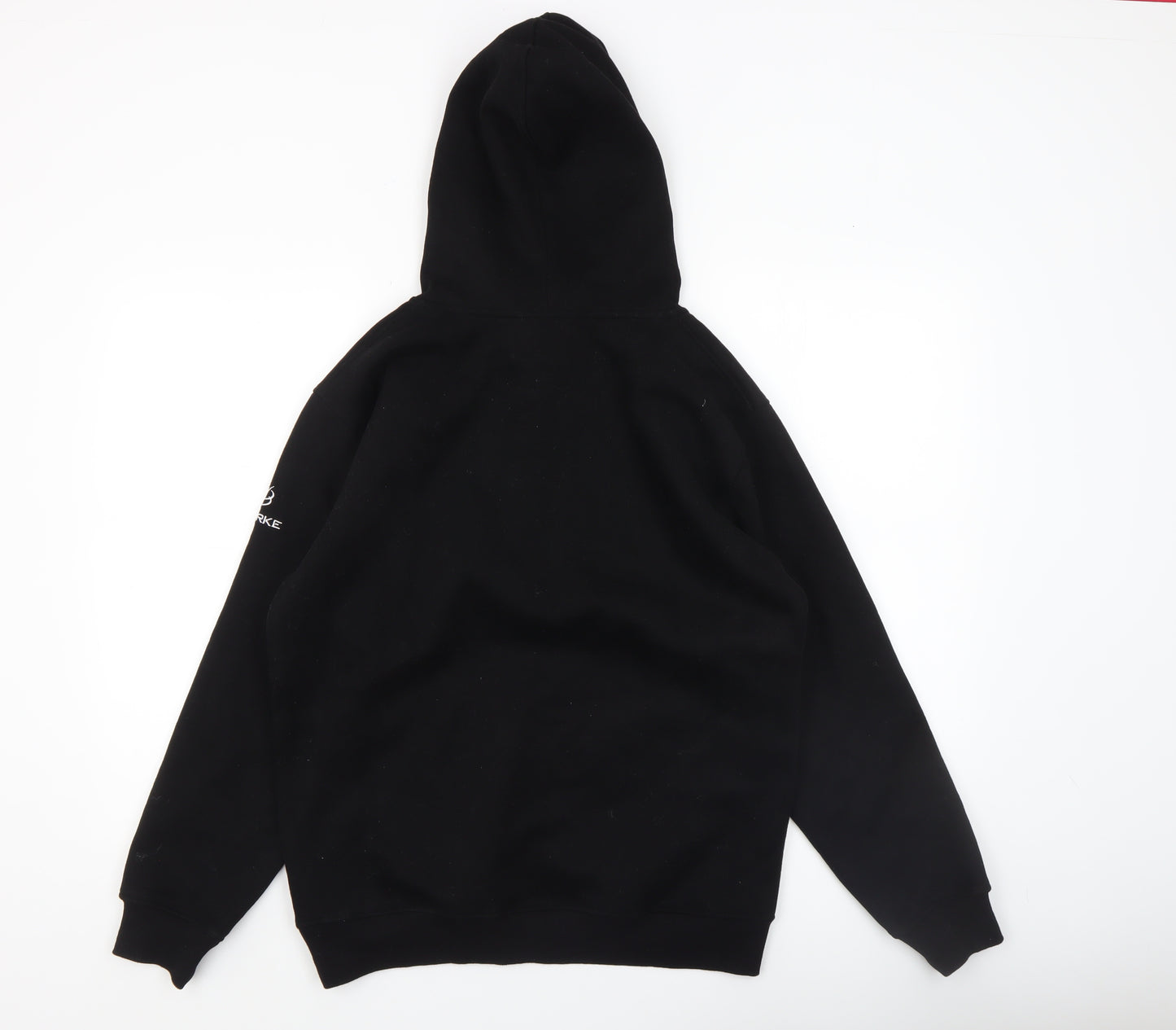 Bourke Men's Black Pullover Hoodie Medium Graphic Sports Sweatshirt
