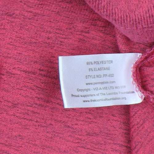 Penny Plain Women's Pink Cowl Neck 3/4 Sleeve Pullover Jumper Size 18/20