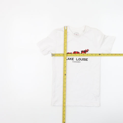 Rocky Mountain Boys White Animal Print T-Shirt 4-5 Years