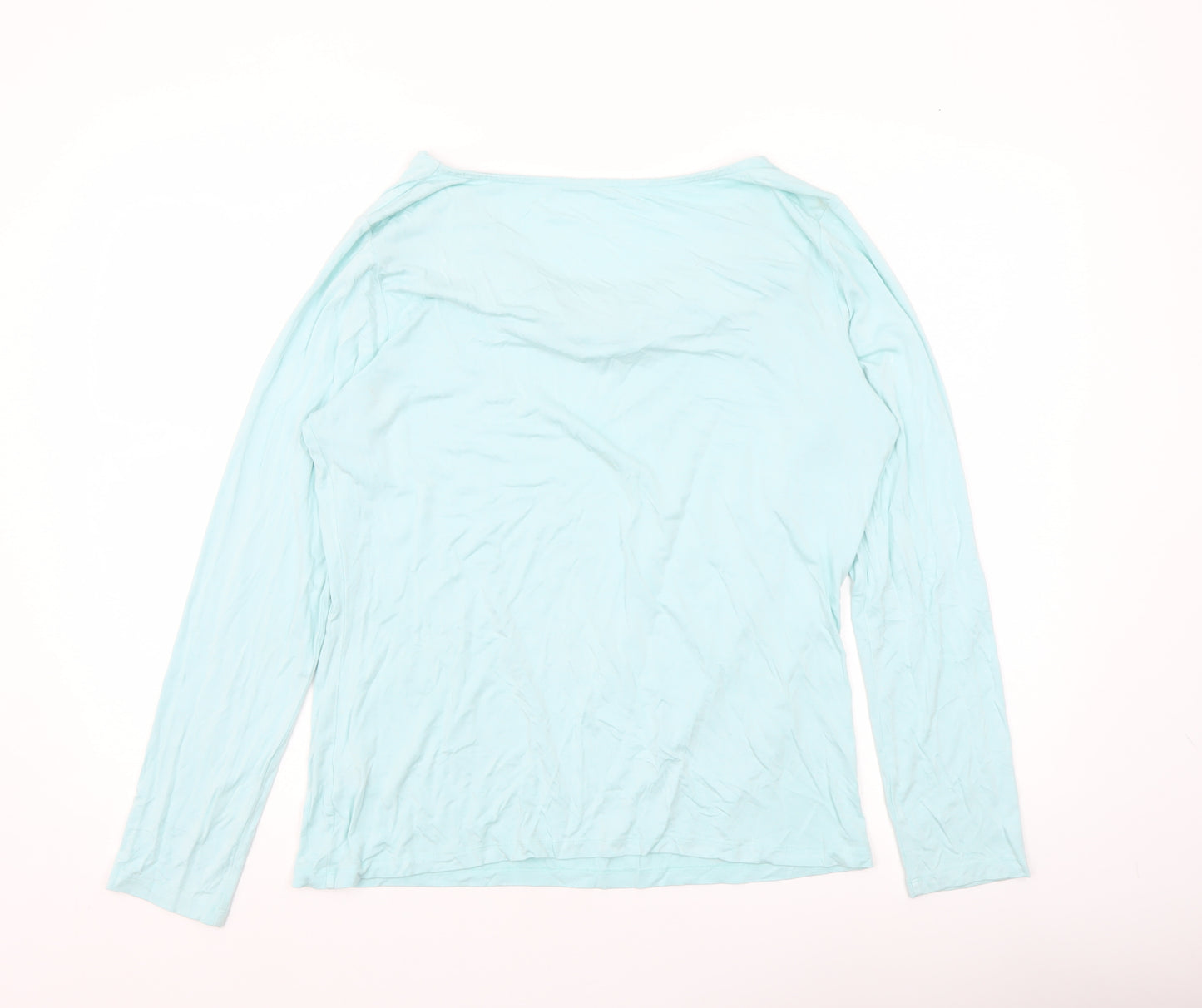 Lord & Taylor Women’s Blue Long Sleeve Basic Jersey Top Size L