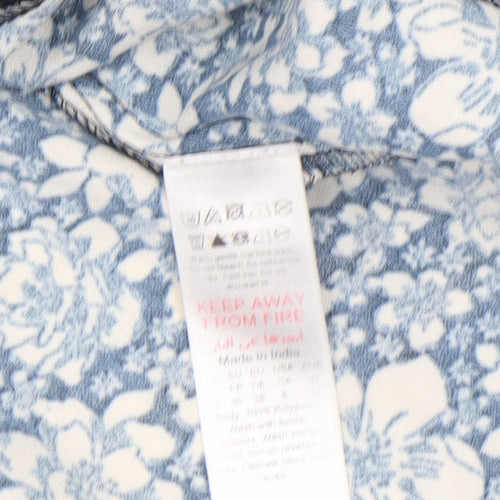 Dorothy Perkins Women's Floral Black Tunic Blouse UK12