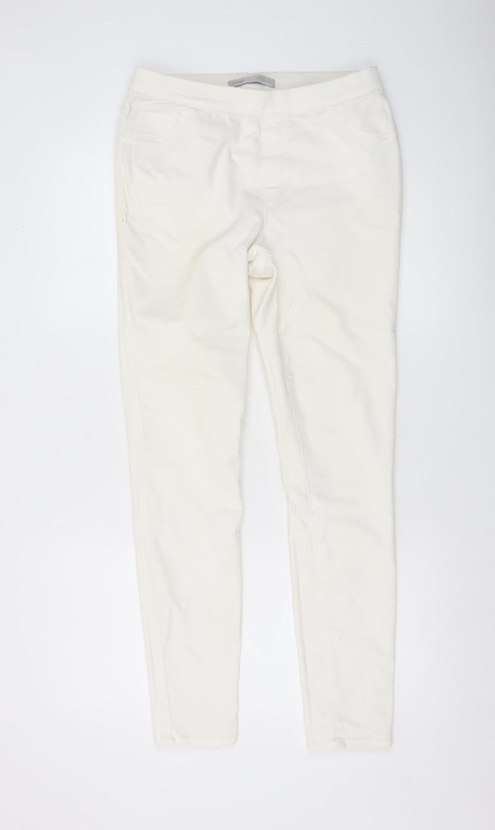 George Women’s Ivory Skinny Stretch Jeans Size 12