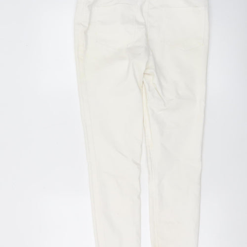 George Women’s Ivory Skinny Stretch Jeans Size 12
