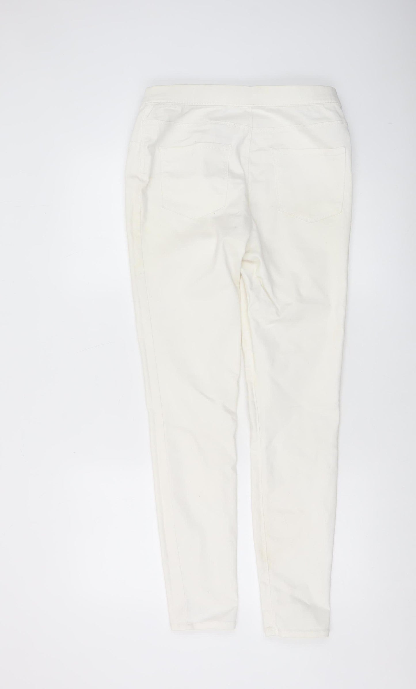 George Women’s Ivory Skinny Stretch Jeans Size 12
