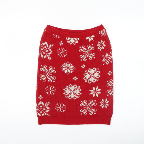 Jeffrey Rogers Womens Red Fair Isle Knit Pencil Skirt Size 10