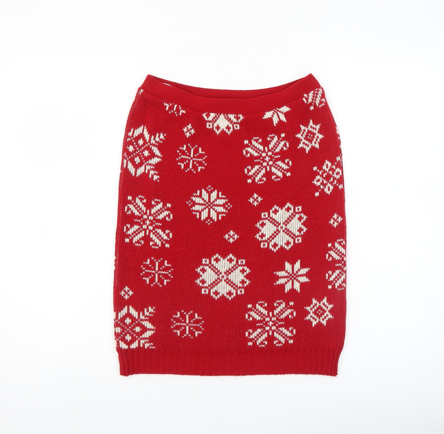 Jeffrey Rogers Womens Red Fair Isle Knit Pencil Skirt Size 10