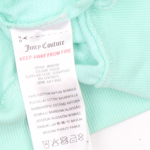 Juicy Couture Girls Green Pullover Sweatshirt Size 14-15 Years Crew Neck