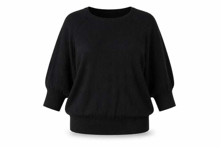 Wallis Women’s Black Relaxed Fit Knit Jumper Size 14 Dolman Sleeve