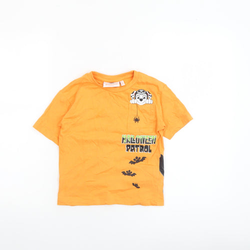 Nickelodeon Paw Patrol Boys Orange Halloween Short Sleeve T-Shirt 4-5 Years