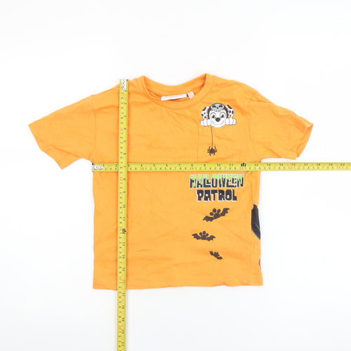 Nickelodeon Paw Patrol Boys Orange Halloween Short Sleeve T-Shirt 4-5 Years