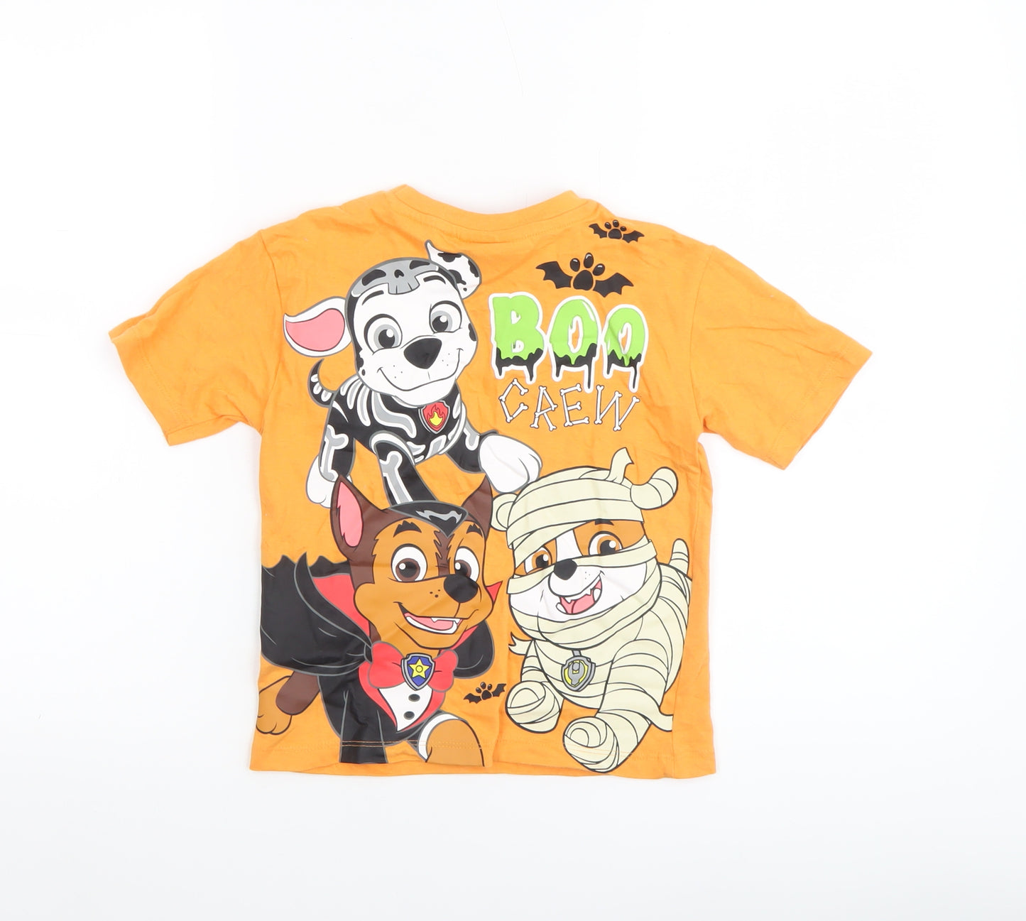 Nickelodeon Paw Patrol Boys Orange Halloween Short Sleeve T-Shirt 4-5 Years