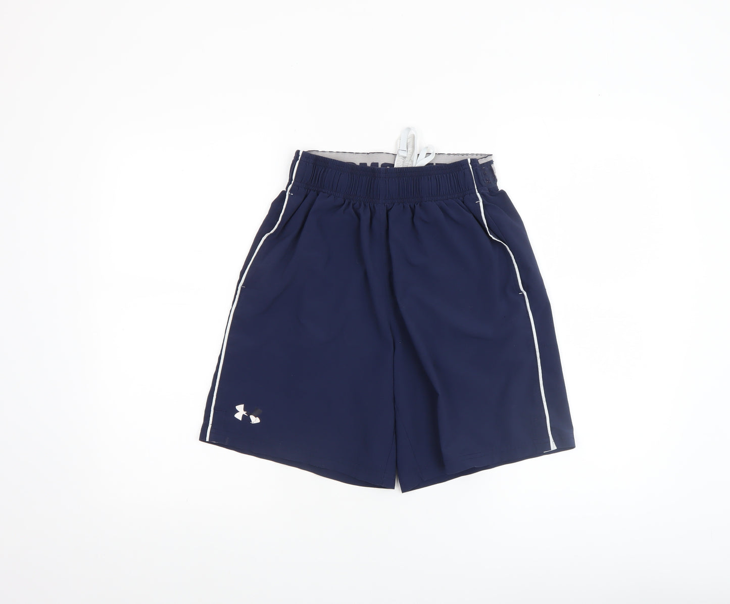 Under Armour Men Blue S Athletic Shorts Quick Dry Pockets Drawstring