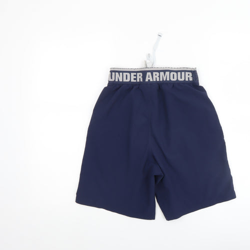 Under Armour Men Blue S Athletic Shorts Quick Dry Pockets Drawstring