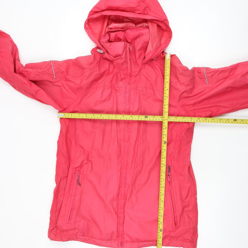 Regatta Womens Pink Waterproof Hooded Rain Jacket Size 12
