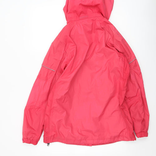 Regatta Womens Pink Waterproof Hooded Rain Jacket Size 12