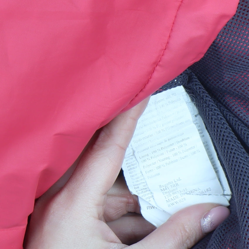 Regatta Womens Pink Waterproof Hooded Rain Jacket Size 12