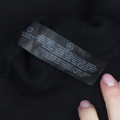 Primark Women’s Black XL Pullover Sweatshirt Cotton Blend Casual