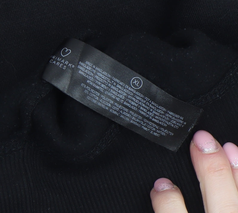Primark Women’s Black XL Pullover Sweatshirt Cotton Blend Casual