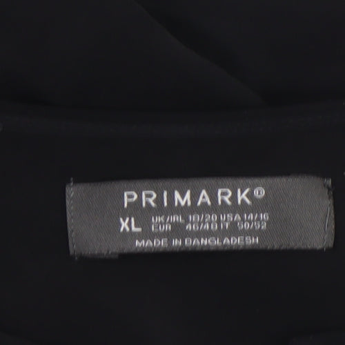 Primark Women’s Black XL Sleeveless V-Neck Basic Blouse
