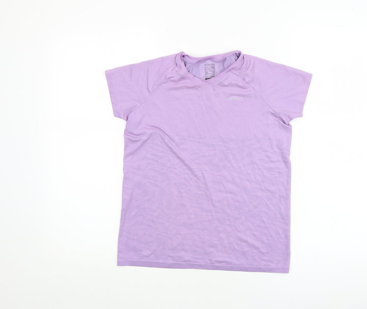 Decathlon Girls Purple Short Sleeve Sports T-Shirt 10-11 Years