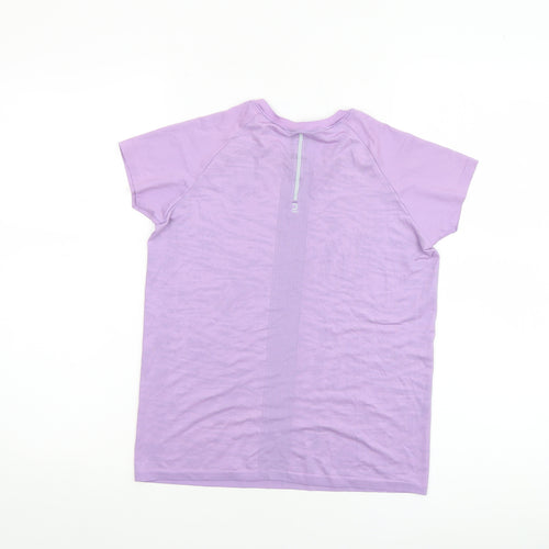 Decathlon Girls Purple Short Sleeve Sports T-Shirt 10-11 Years