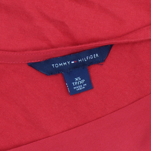 Tommy Hilfiger Women’s Red XS V-Neck Sleeveless Tank Top