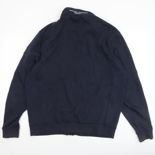 Marco Capelli Men’s Blue XL Bomber Jacket Stand Collar Lightweight Zip