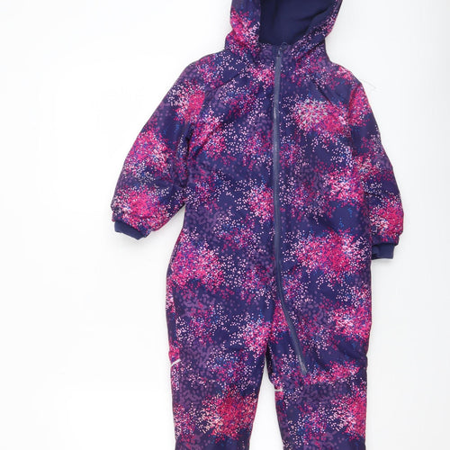 Lupilu Unisex Baby Multicoloured Winter Snowsuit 18-24 Months Hooded Fleece Lined