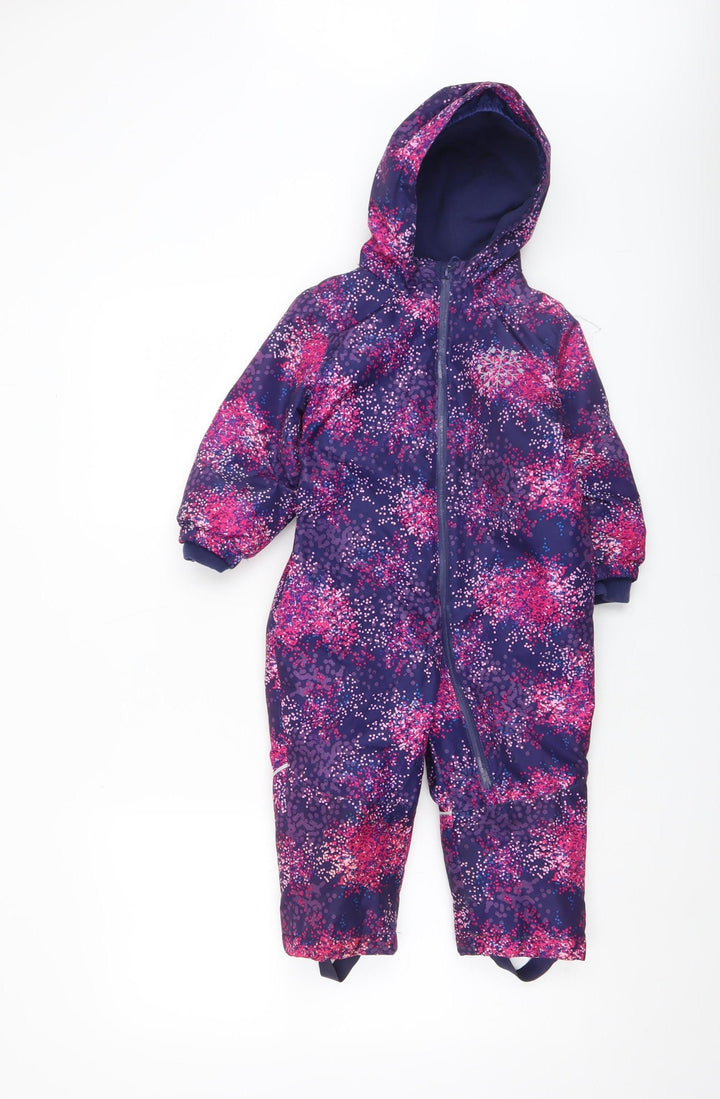 Lupilu Unisex Baby Multicoloured Winter Snowsuit 18-24 Months Hooded Fleece Lined