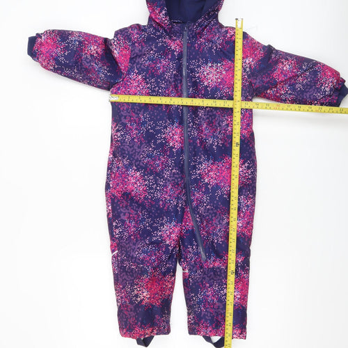Lupilu Unisex Baby Multicoloured Winter Snowsuit 18-24 Months Hooded Fleece Lined