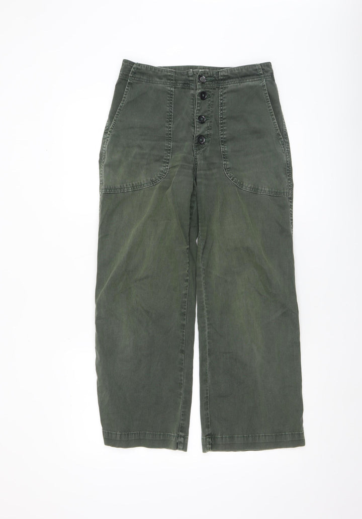 Adriano Goldschmied Women's Green Chino Trousers Size 27R