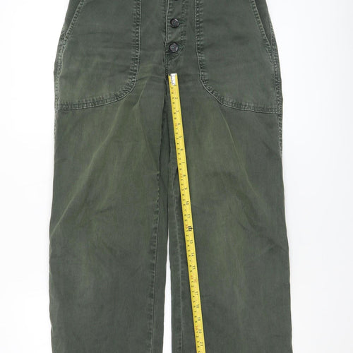 Adriano Goldschmied Women's Green Chino Trousers Size 27R
