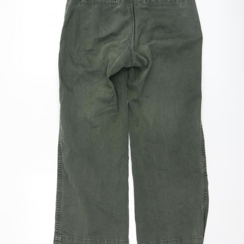 Adriano Goldschmied Women's Green Chino Trousers Size 27R