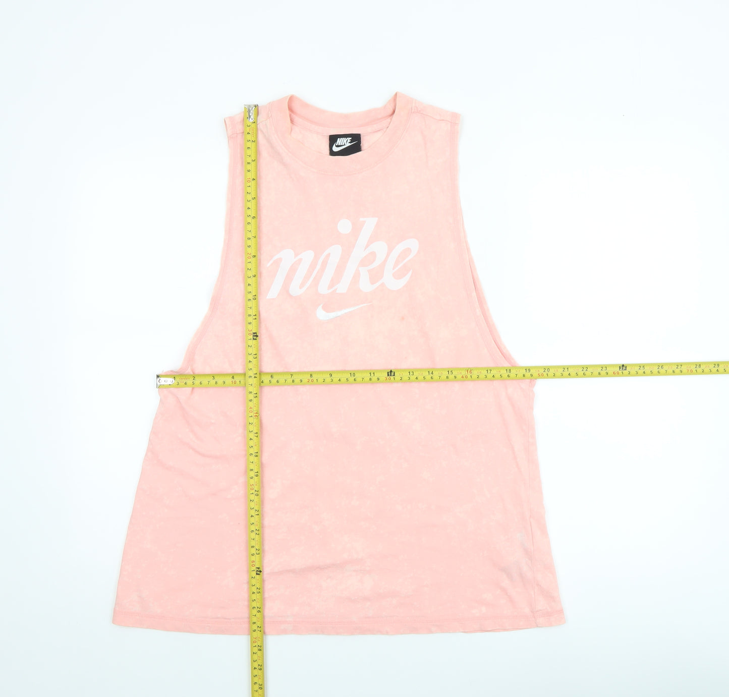 Nike Women's Pink Sleeveless Tank Top Size L Cotton Sportswear