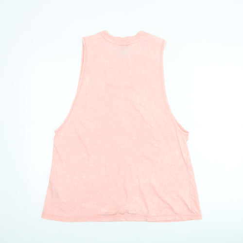 Nike Women's Pink Sleeveless Tank Top Size L Cotton Sportswear