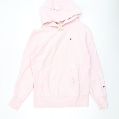 Champion Womens Pink Small Reverse Weave Pullover Hoodie